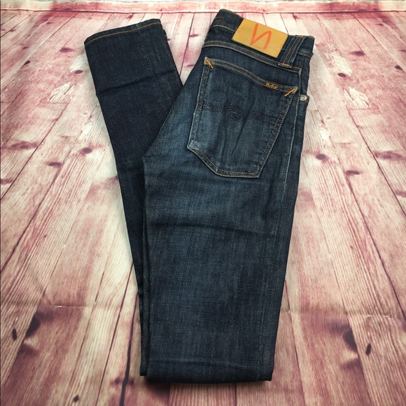 🐞Nudie Jeans High Kai in Rinsed Skinny Size 24 - Picture 3 of 15